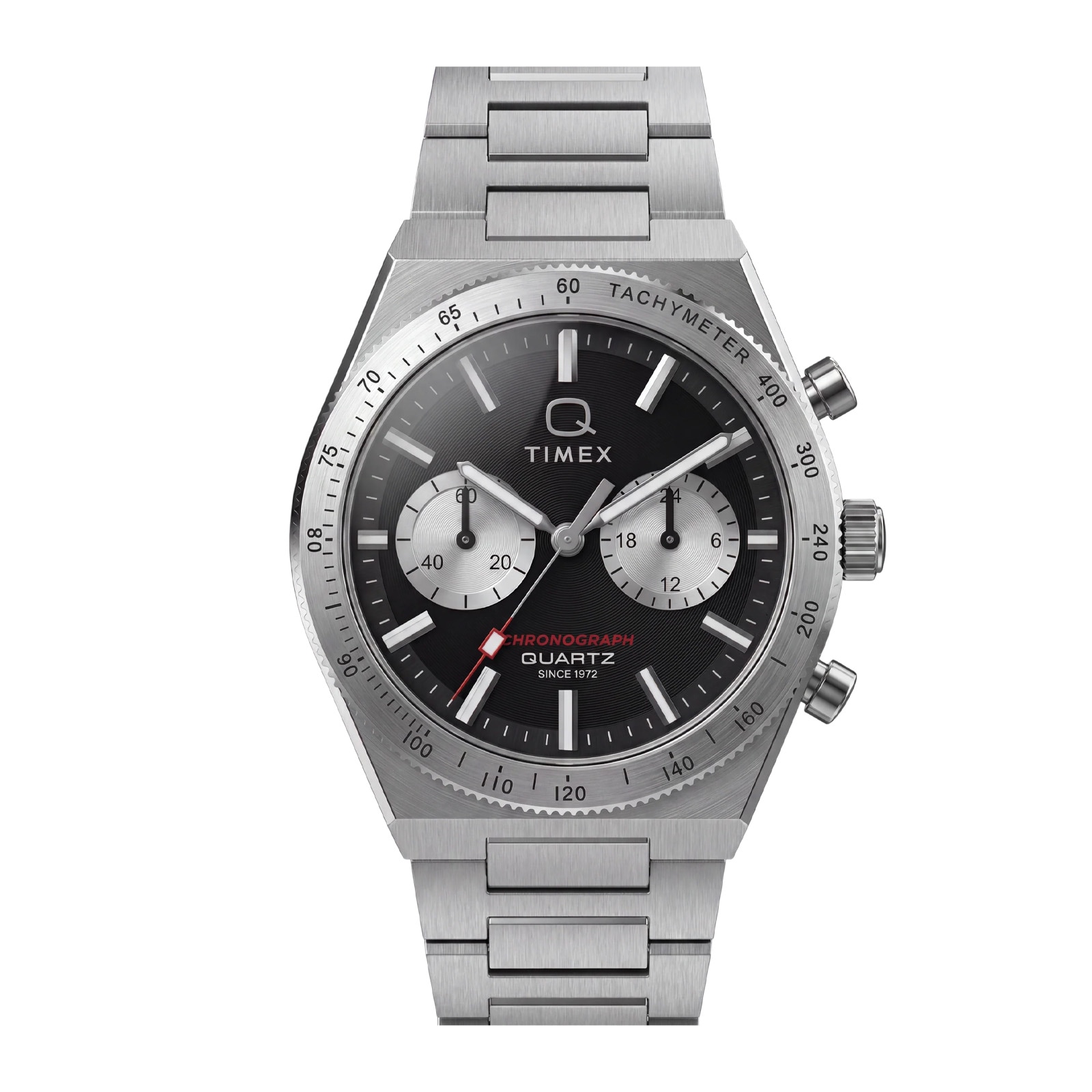 Timex Q Timex Continental Chronograph 36mm Mens Watches Black