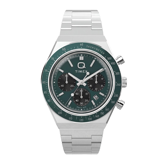 Timex Q Timex Chronograph 40mm Mens Watches Green