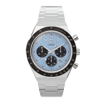 Timex Q Timex Chronograph 40mm Mens Watches Blue