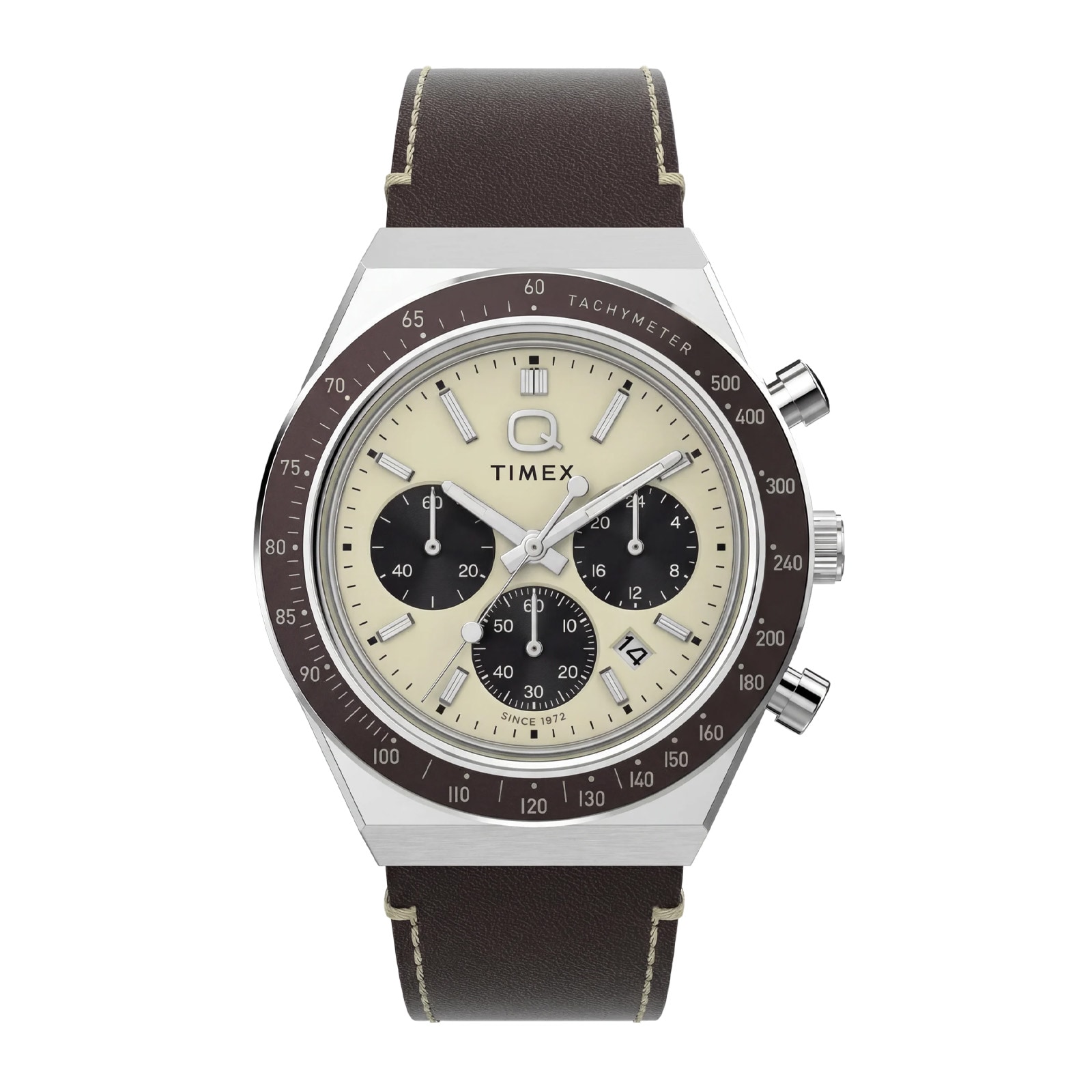 Timex Q Timex Chronograph 40mm Mens Watches Tan