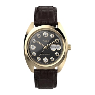 Timex 1976 Rotary Phone Dial Reissue 37mm Mens Watches Black