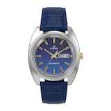 Timex 1976 Day Date Fume Reissue Inspired 37mm Mens Watches Blue