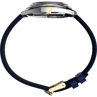 Timex 1976 Day Date Fume Reissue Inspired 37mm Mens Watches Blue