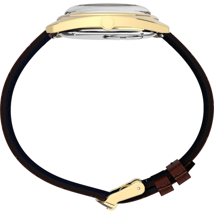 Timex 1976 Day Date Fume Reissue Inspired 37mm Mens Watches Brown