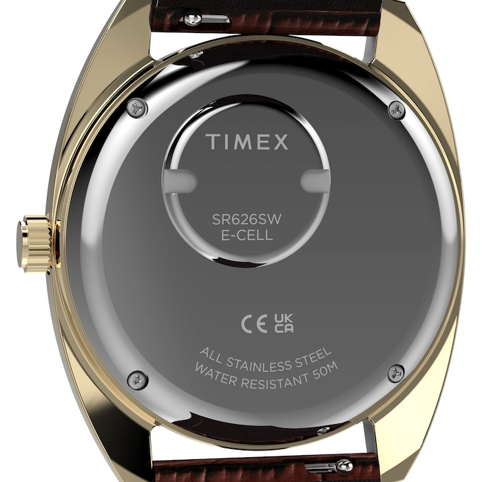 Timex 1976 Day Date Fume Reissue Inspired 37mm Mens Watches Brown