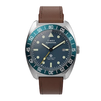 Timex Expedition Pioneer Automatic 41mm Mens Watches Blue