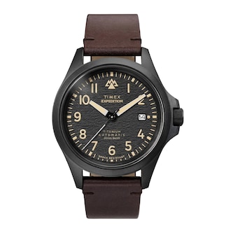 Timex Expedition Field Post Automatic 41mm Mens Watches Black