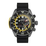 Timex Deep Water IQ Depth Gauge 300 46mm Mens Watches Black