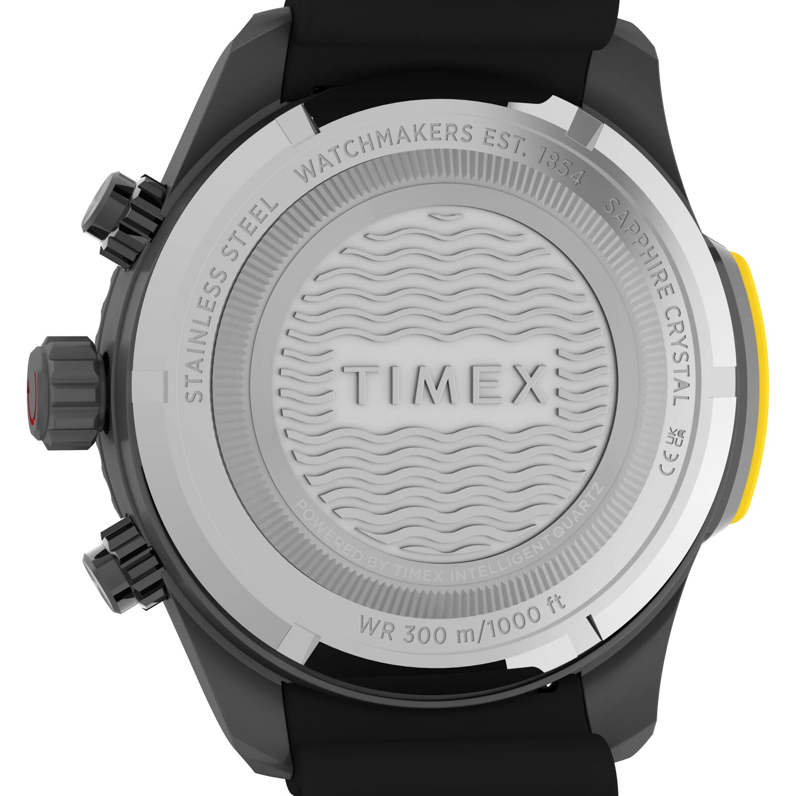 Timex Deep Water IQ Depth Gauge 300 46mm Mens Watches Black