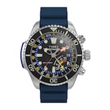 Timex Deep Water IQ Depth Gauge 300 46mm Mens Watches Black