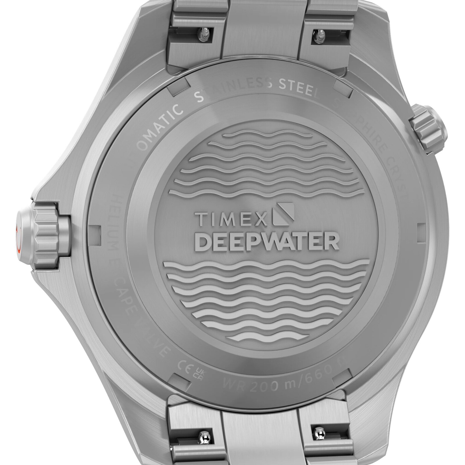 Timex Deep Water Meridian 200 HEV Automatic 44mm Mens Watches White