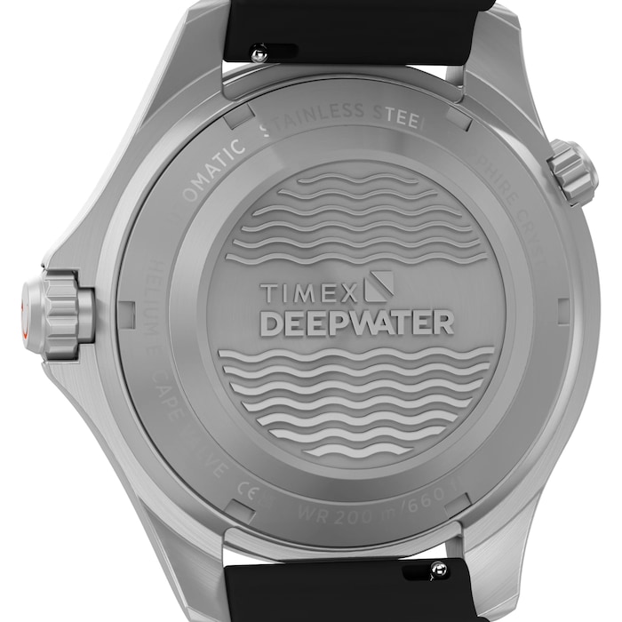 Timex Deep Water Meridian 200 HEV Automatic 44mm Mens Watches Blue