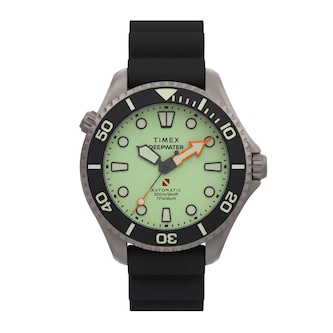 Timex Deep Water Meridian 300 Titanium HEV Automatic 44mm Mens Watches Green