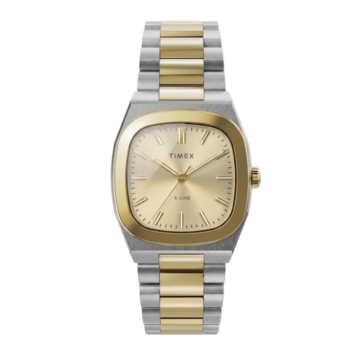 Timex E Line 30mm Ladies Watch Champagne