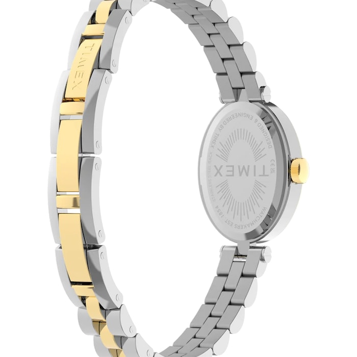 Timex Cavatina 19mm Ladies Watches Silver