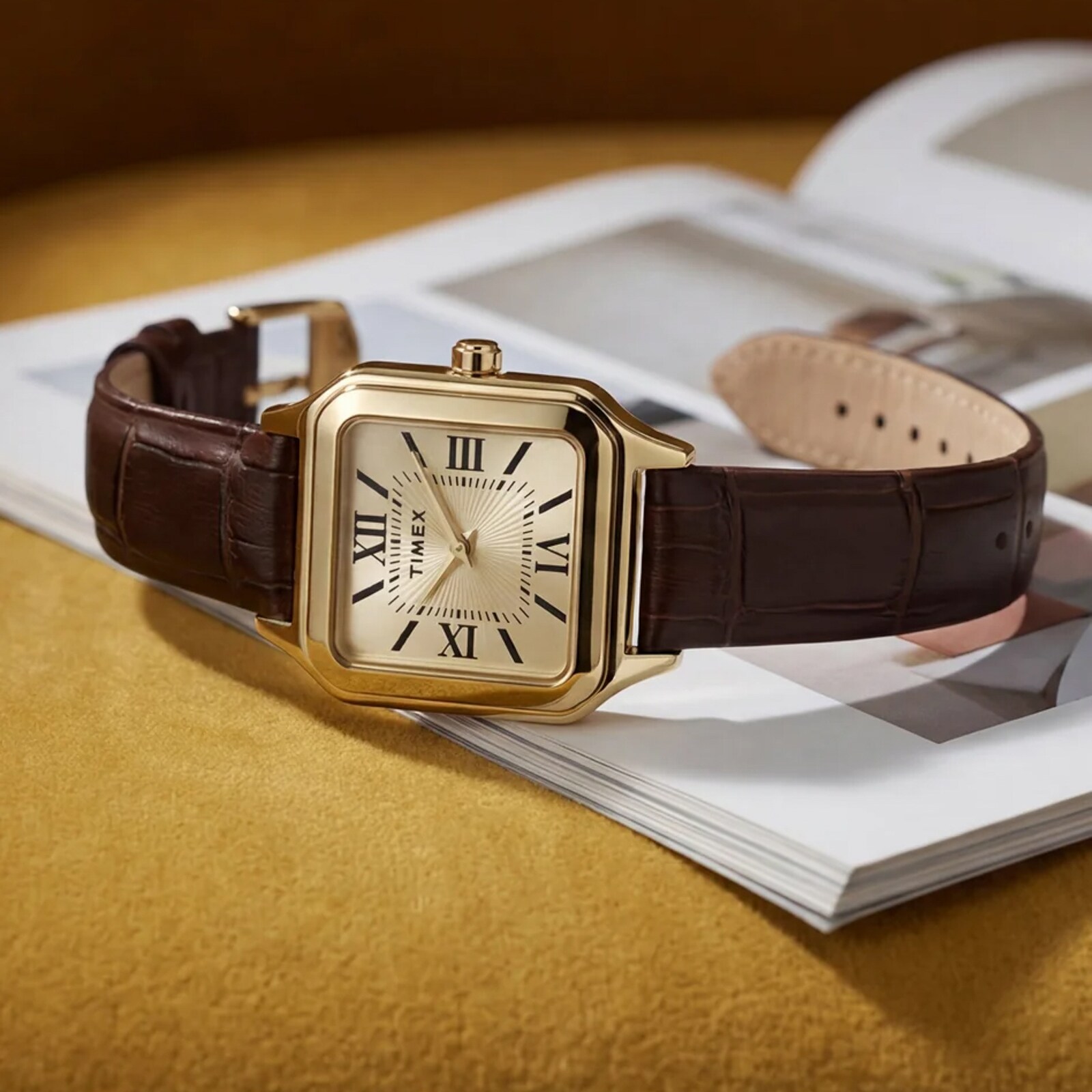 Timex Addison 23mm Ladies Watches Champagne