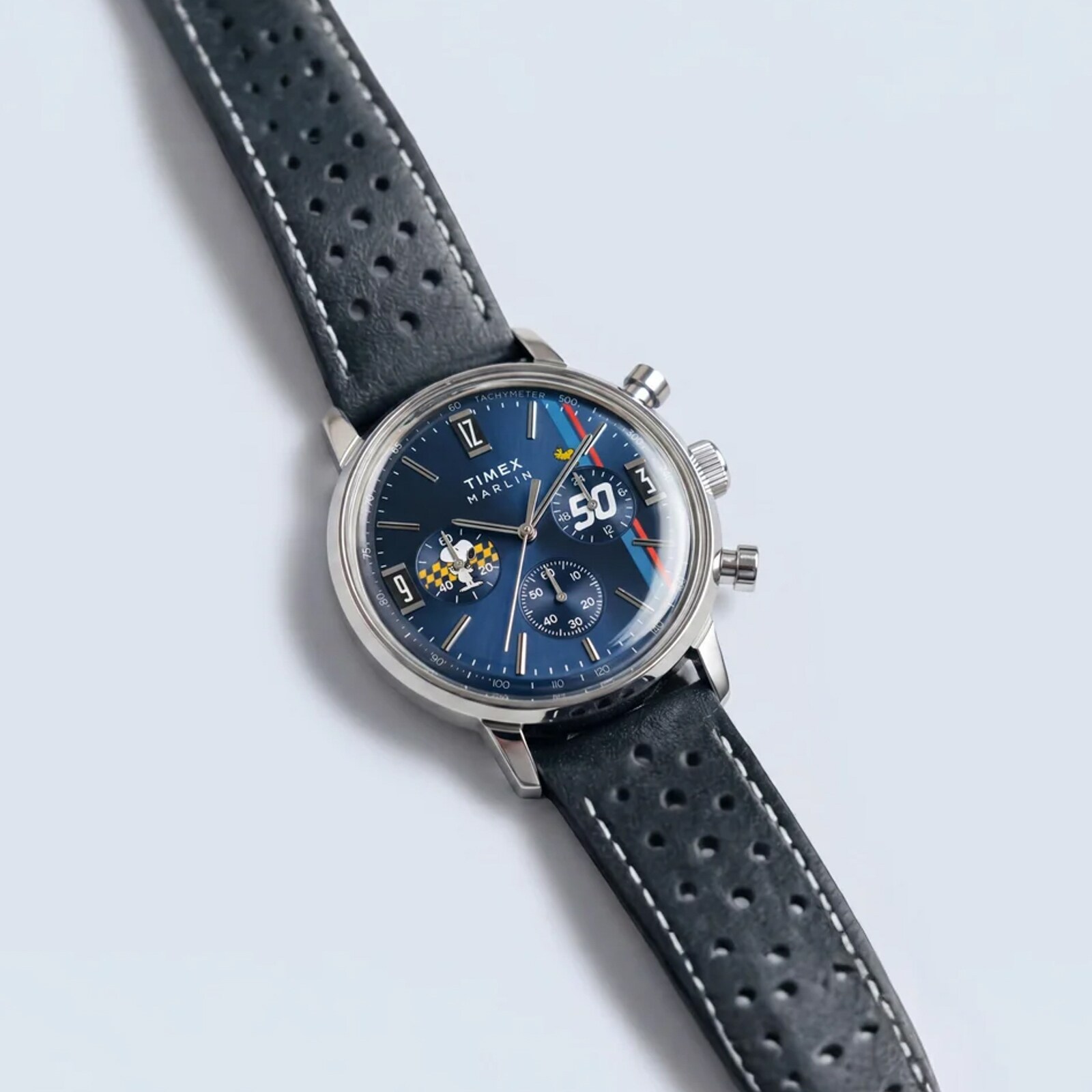 Timex Peanuts x Timex Marlin Chronograph 40mm Mens Watches Blue