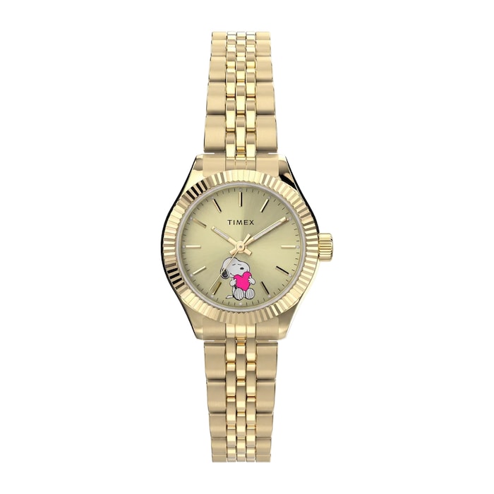 Timex Peanuts x Timex Legacy Mini Heart Hug 25mm Ladies Watches Gold