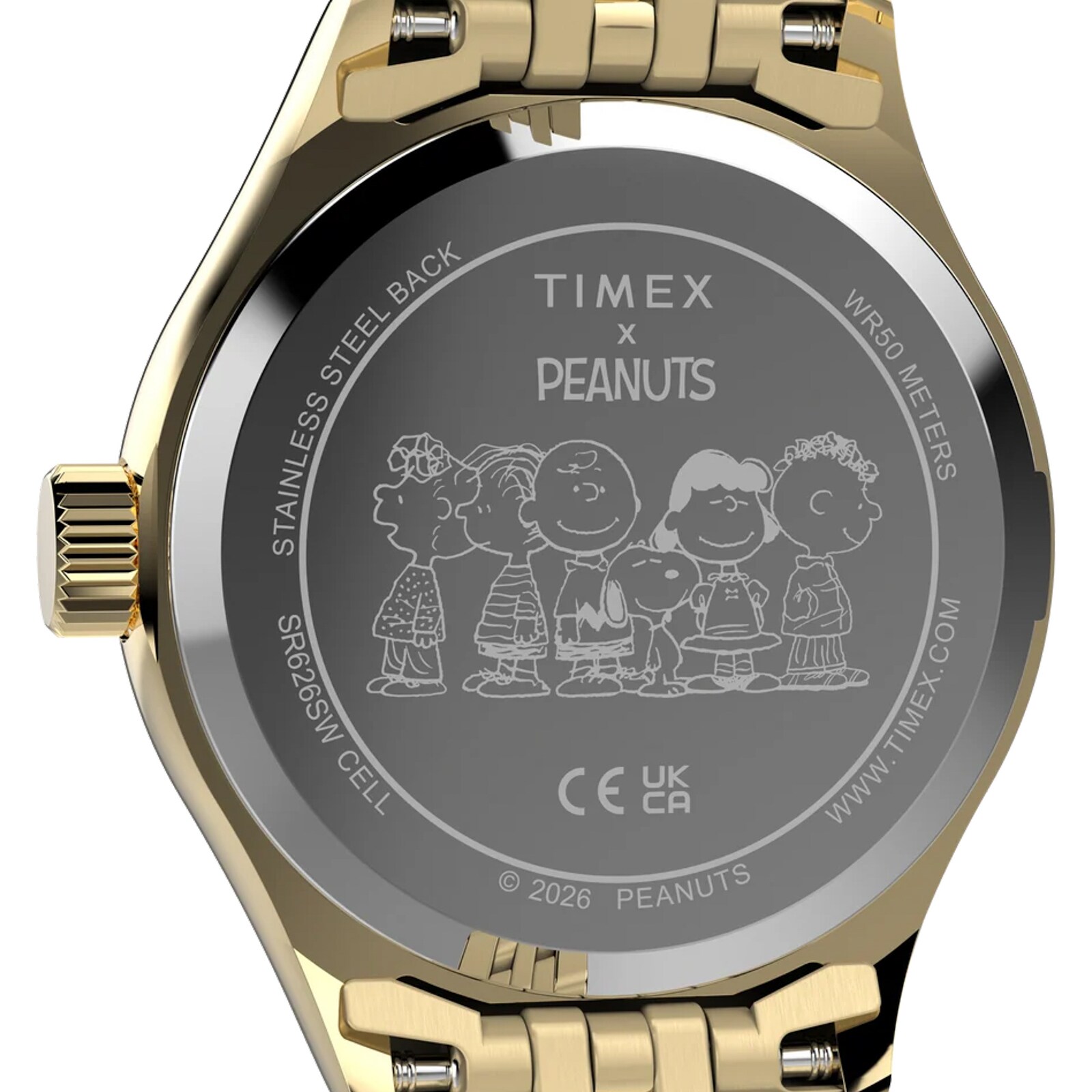 Timex Peanuts x Timex Legacy Mini Heart Hug 25mm Ladies Watches Gold