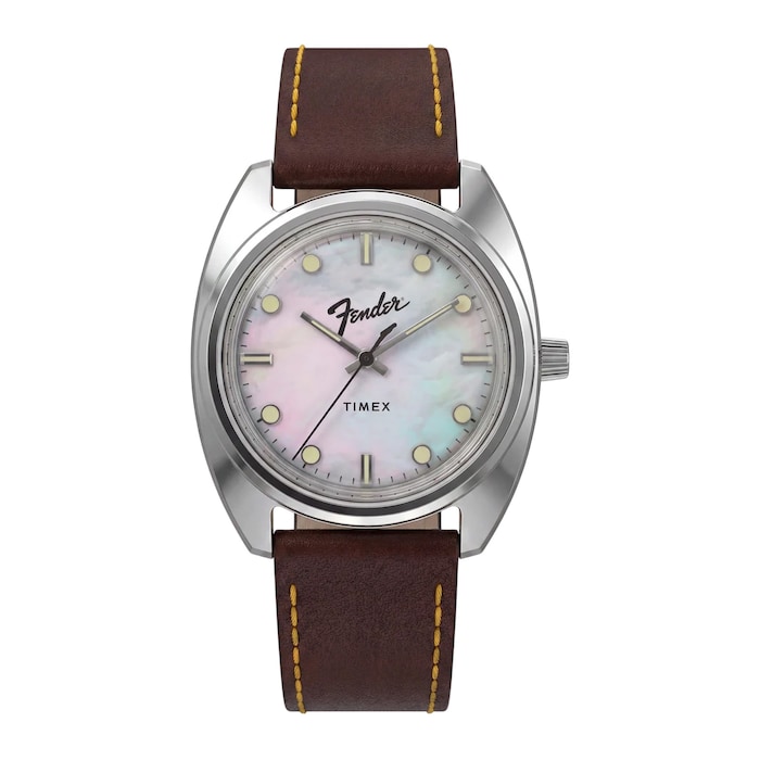 Timex Fender x Timex Stratocaster 37mm Mens Watches Mother Of Pearl