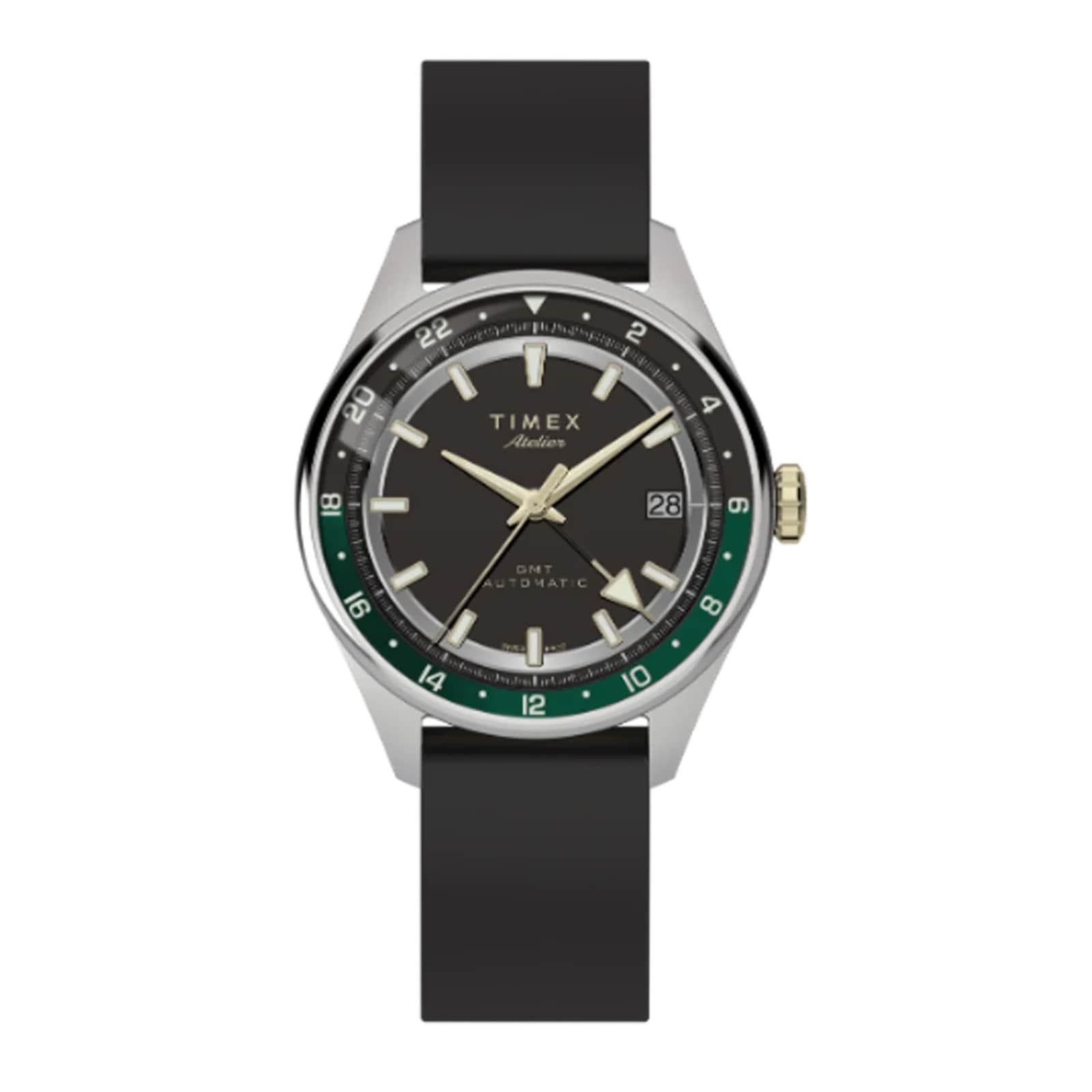 Timex Atelier GMT Première M1a 38mm Mens Watches Black