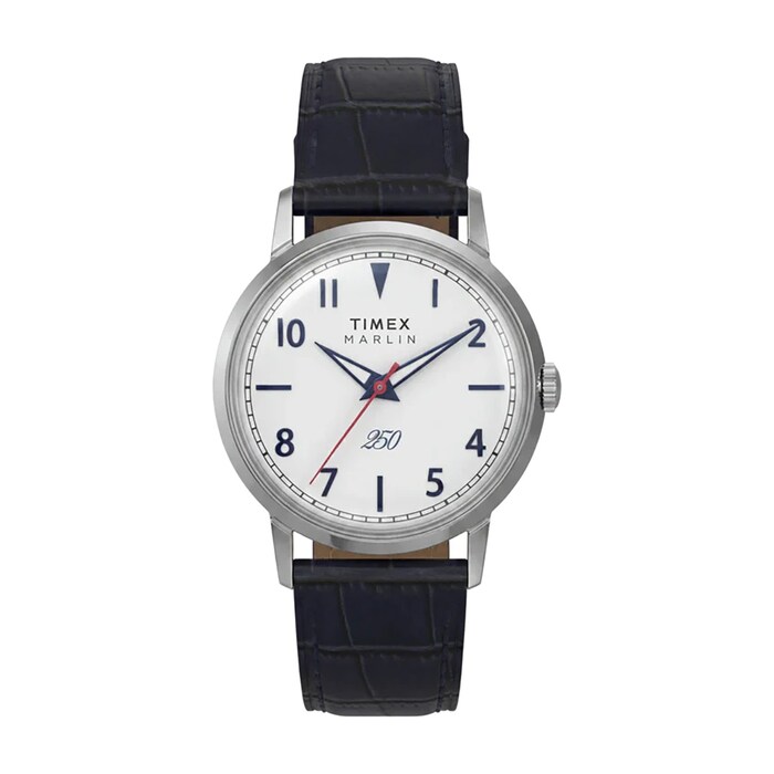 Timex Marlin America 250 34mm, Leather Strap, Men's Watch