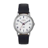 Timex Marlin America 250 34mm, Leather Strap, Men's Watch