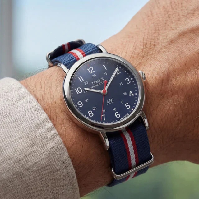 Timex Weekender America 250 40mm, Fabric Strap, Men's Watch