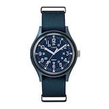 Timex Military Indigo Blue IP Fabric 38mm Mens Watch