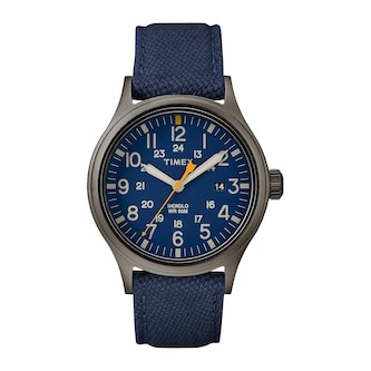 Timex Allied Quartz Blue Dial 38mm Mens Watch Timex Allied Quartz Blue Dial 38mm Mens Watch