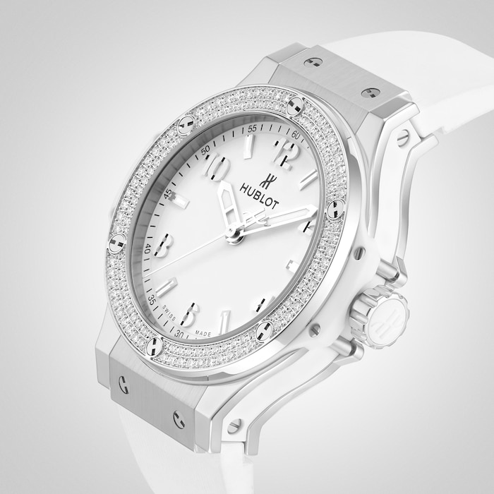 Hublot Big Bang Steel White Diamonds 38mm