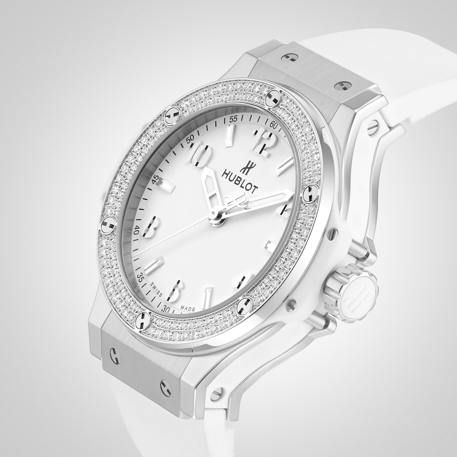 Hublot Big Bang Steel White Diamonds 38mm