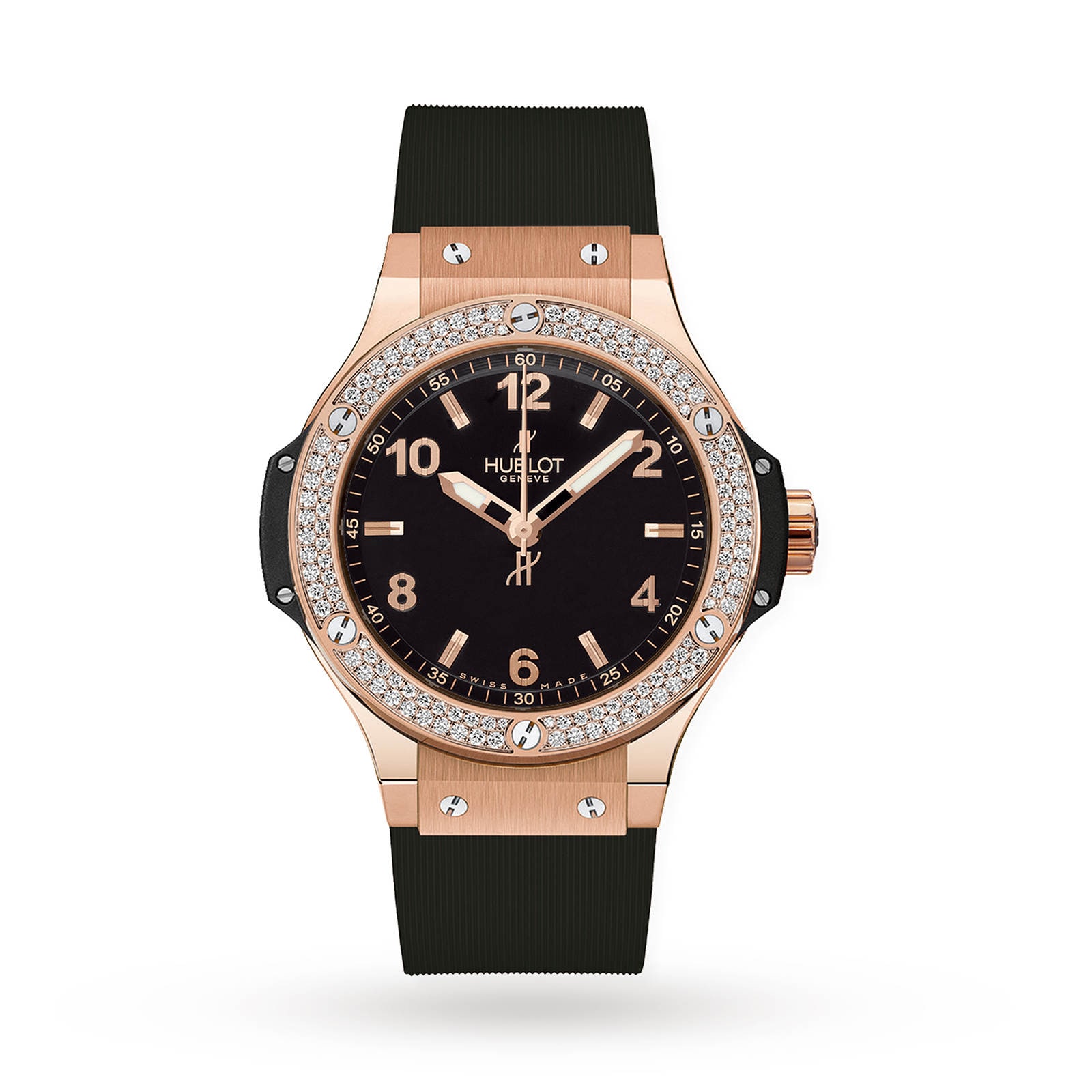 Hublot women's watch rose on sale gold