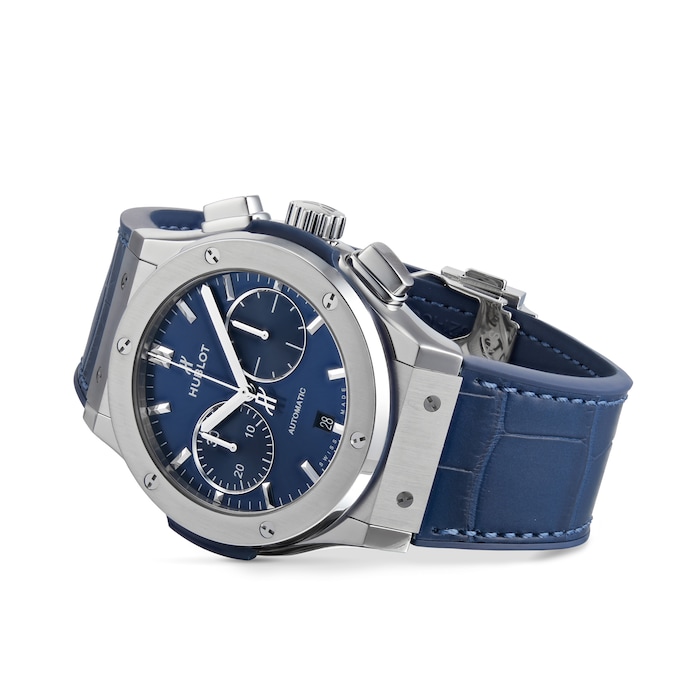 Hublot Classic Fusion Blue Chronograph Titanium 45mm