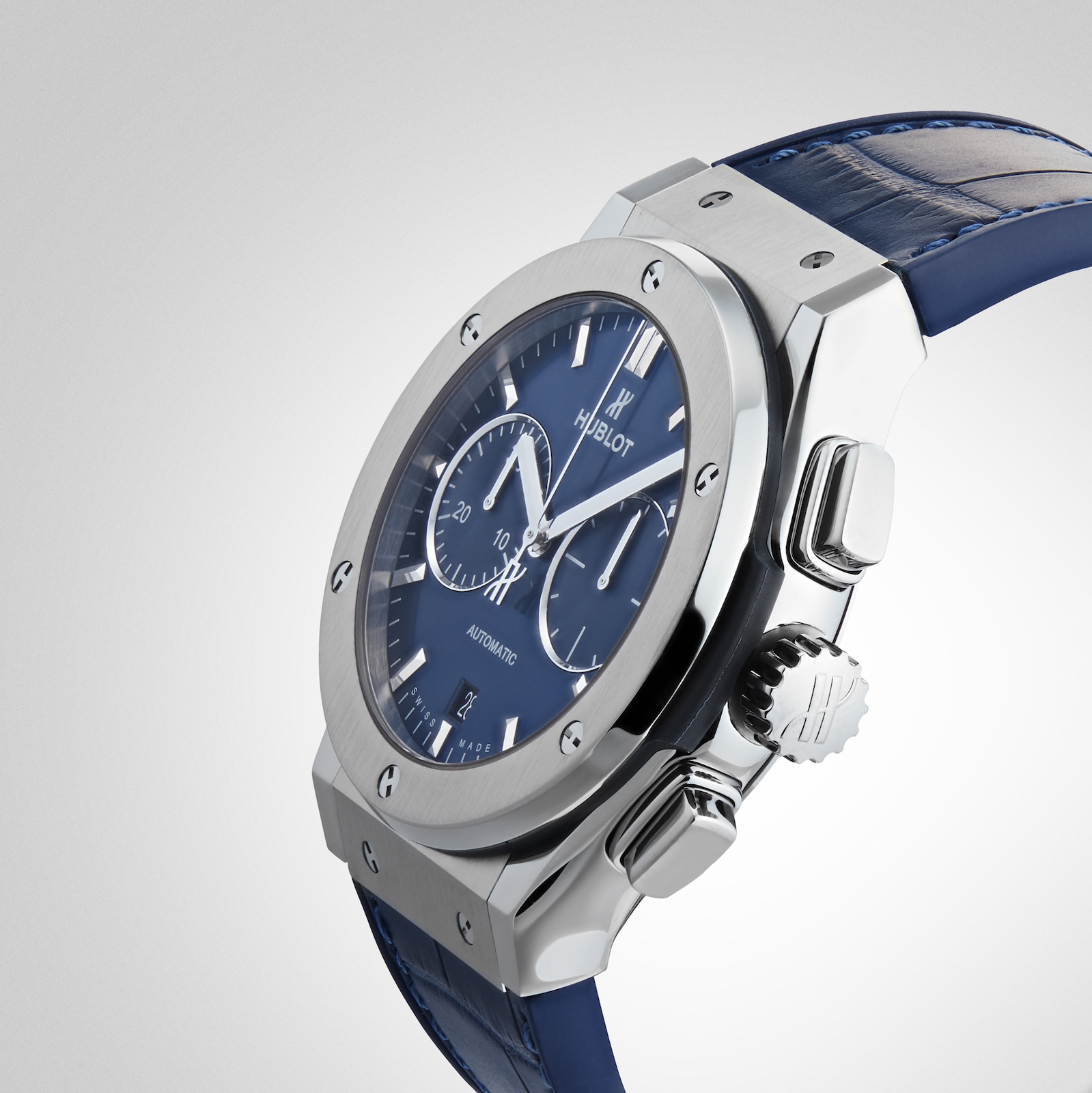 hublot classic fusion blue chronograph