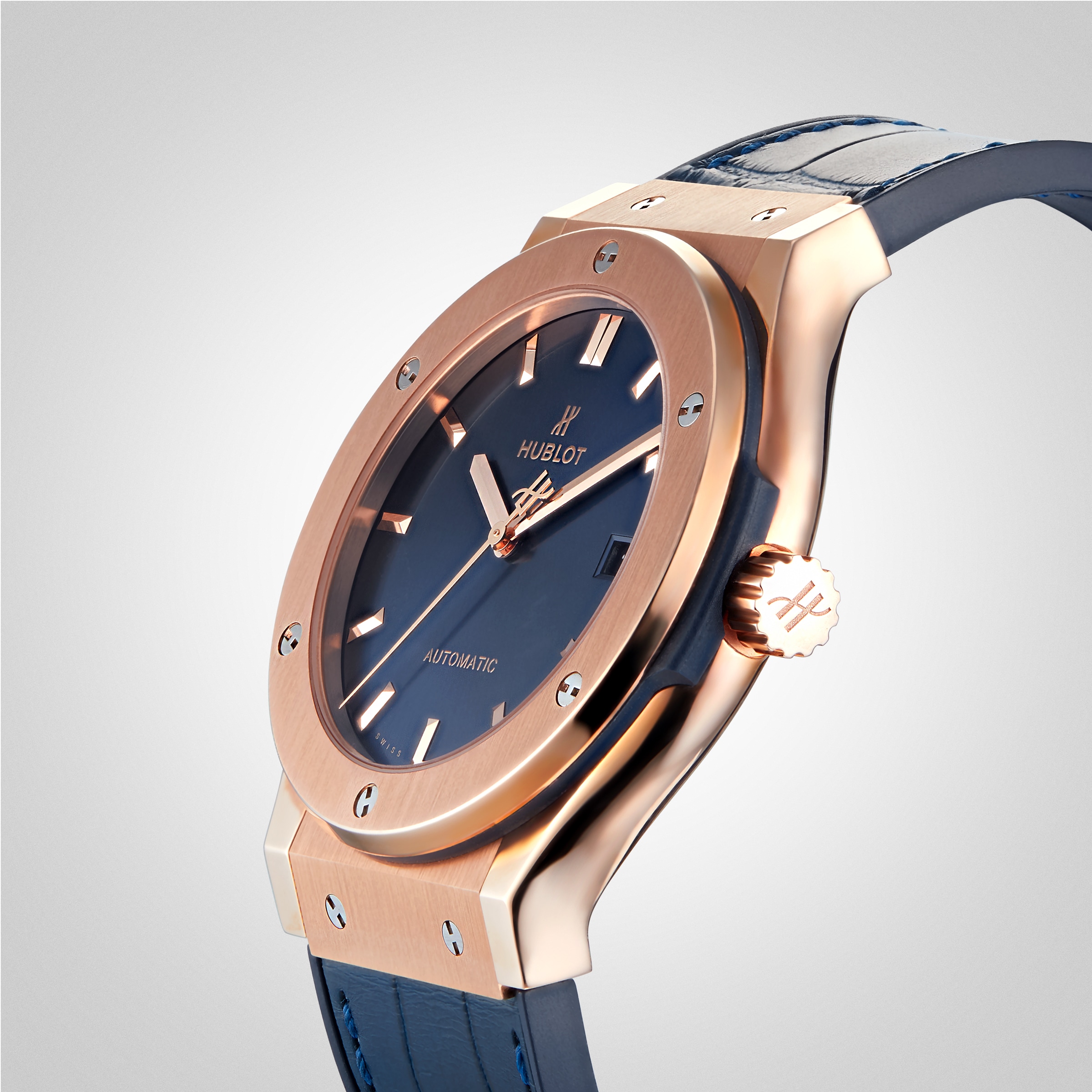 Hublot rose gold outlet blue strap