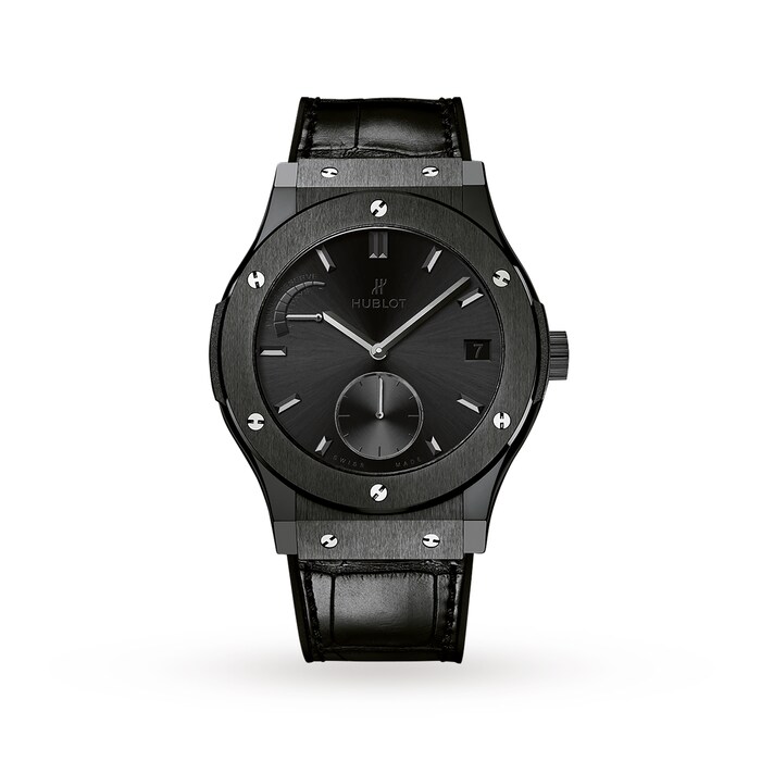 Hublot Classic Fusion Power Reserve All Black Chronograph 45mm