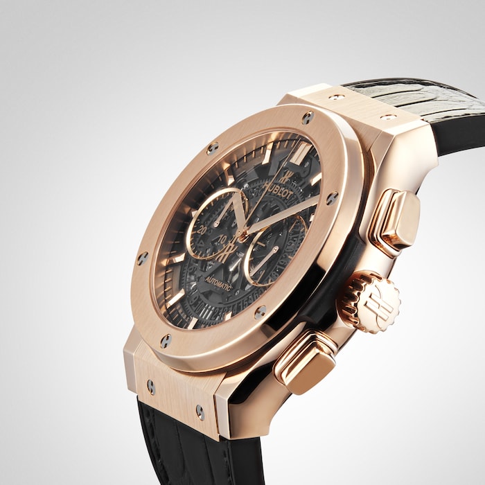 Hublot Classic Fusion Metallic Gold Chronograph Watch