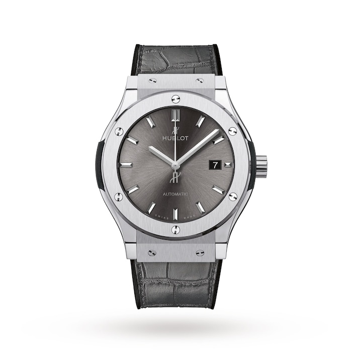 Hublot - Classic Fusion - 45 mm - Titanium - Grey Dial - Custom Pavé Diamond-set