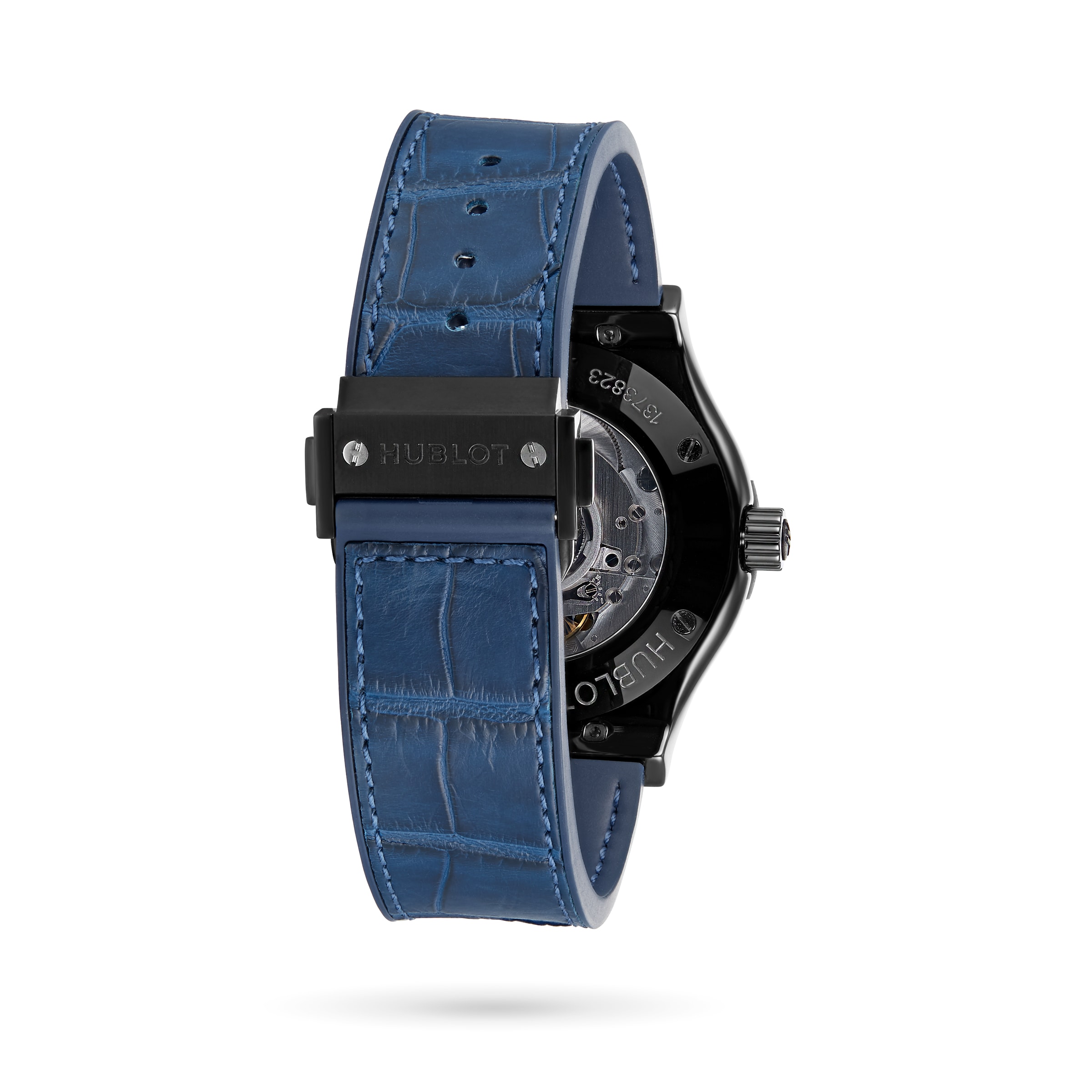 Hublot blue outlet leather strap