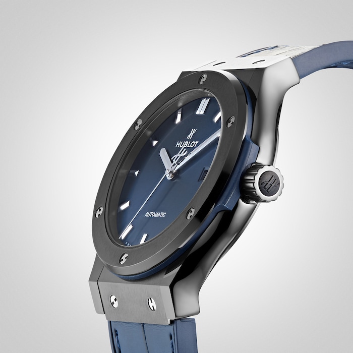 Classic Fusion Ceramic Blue Chronograph 42 mm