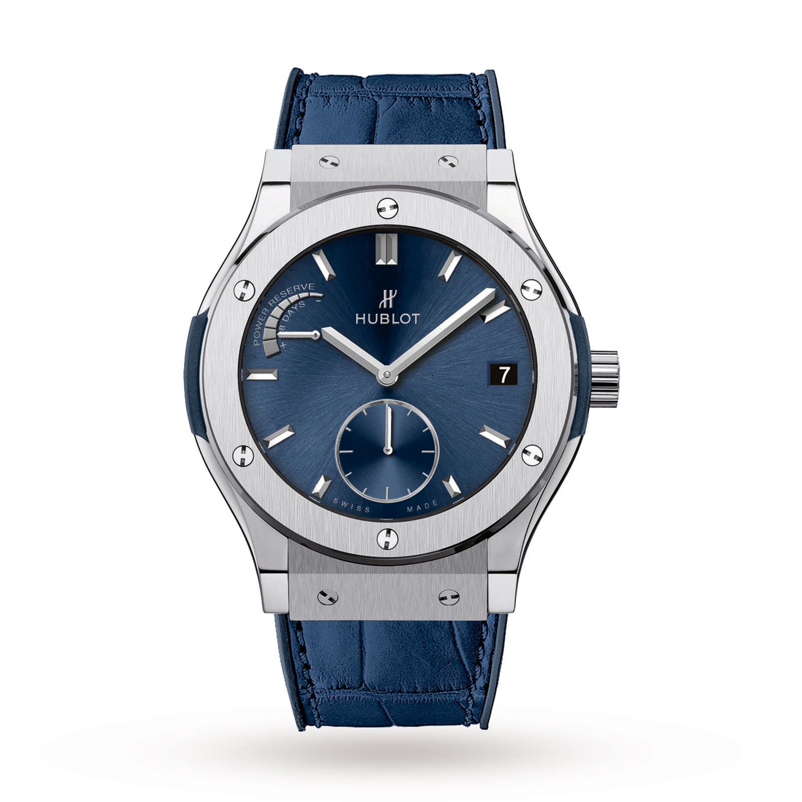 Hublot Classic Fusion Power Reserve Titanium Blue 45mm 516.NX.7170.LR Goldsmiths