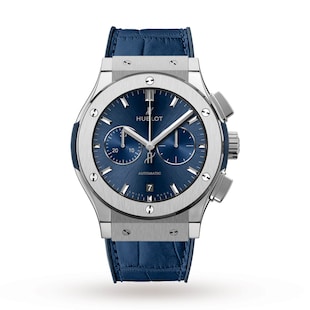 Hublot Classic Fusion Blue Chronograph Titanium 42mm