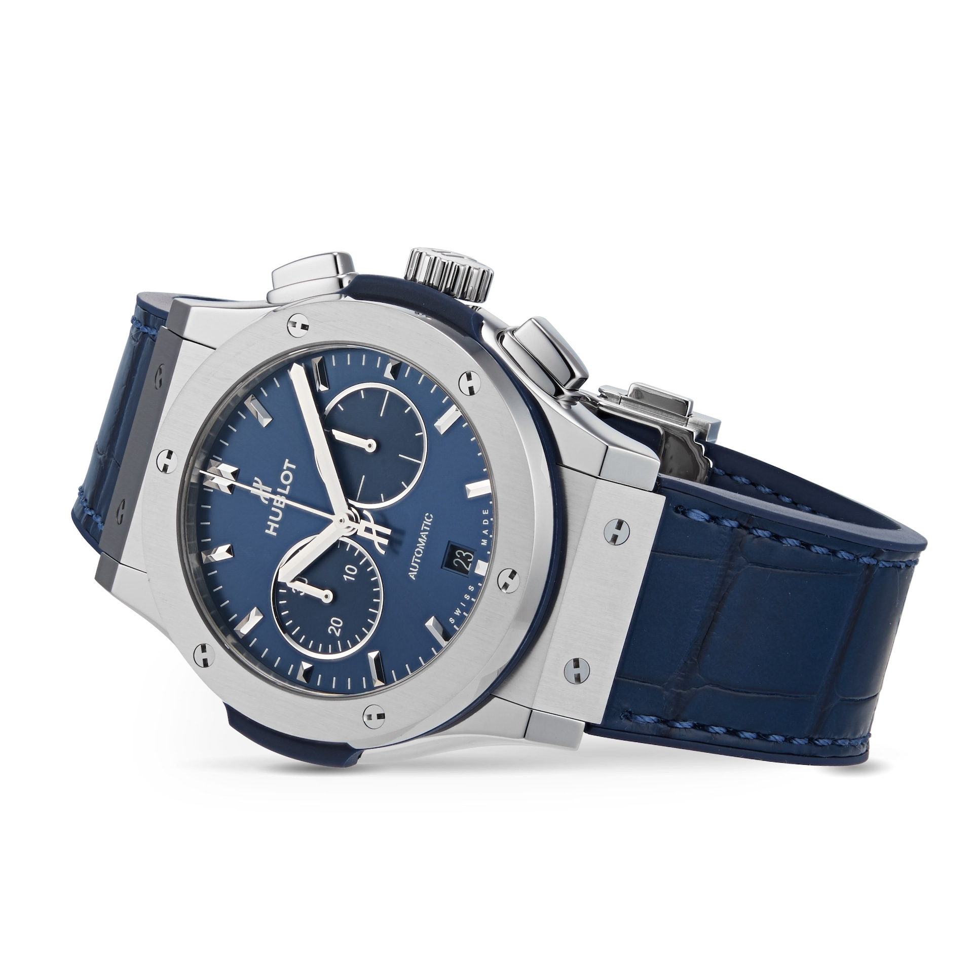 Hublot Classic Fusion Blue Chronograph Titanium 42mm