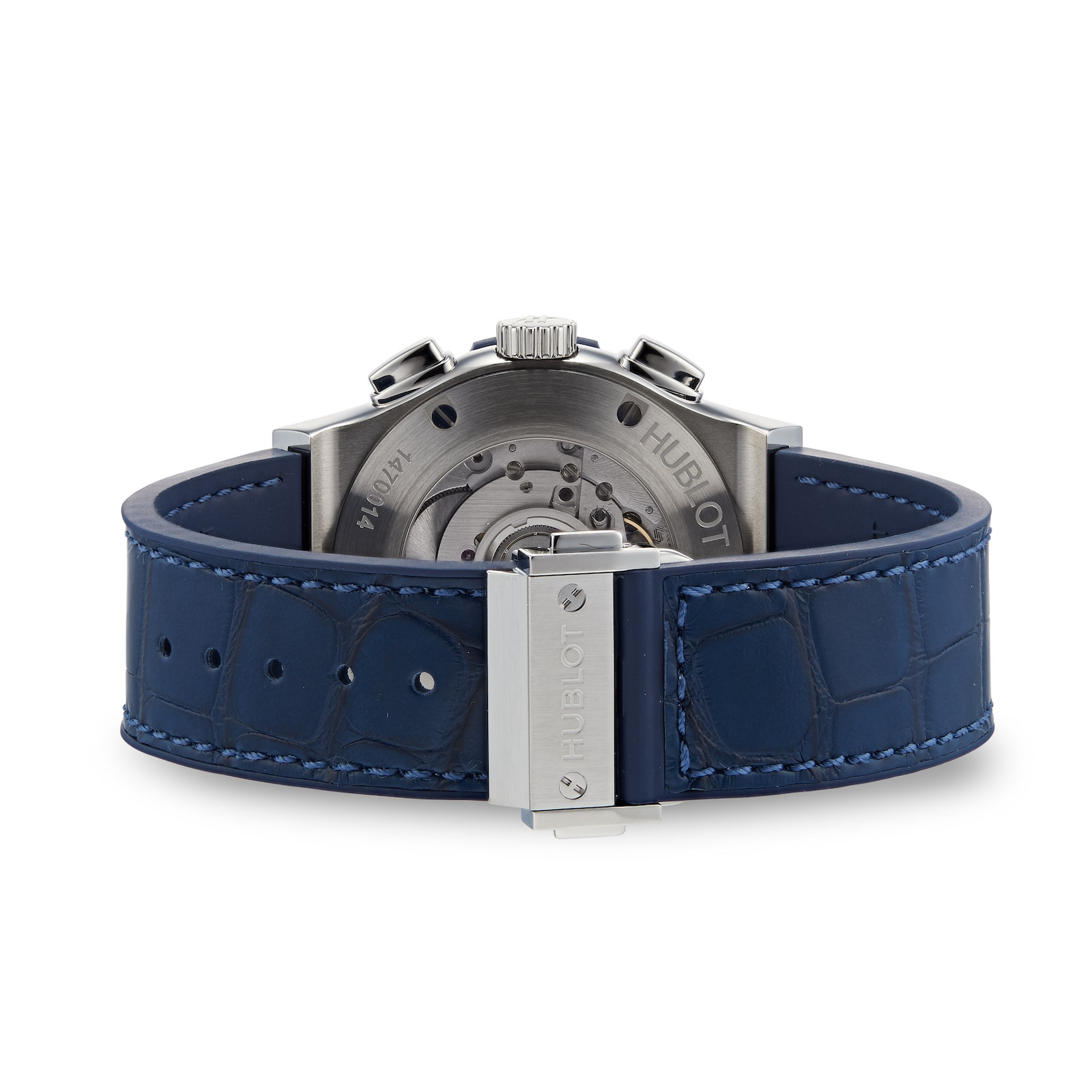 hublot blue chronograph titanium