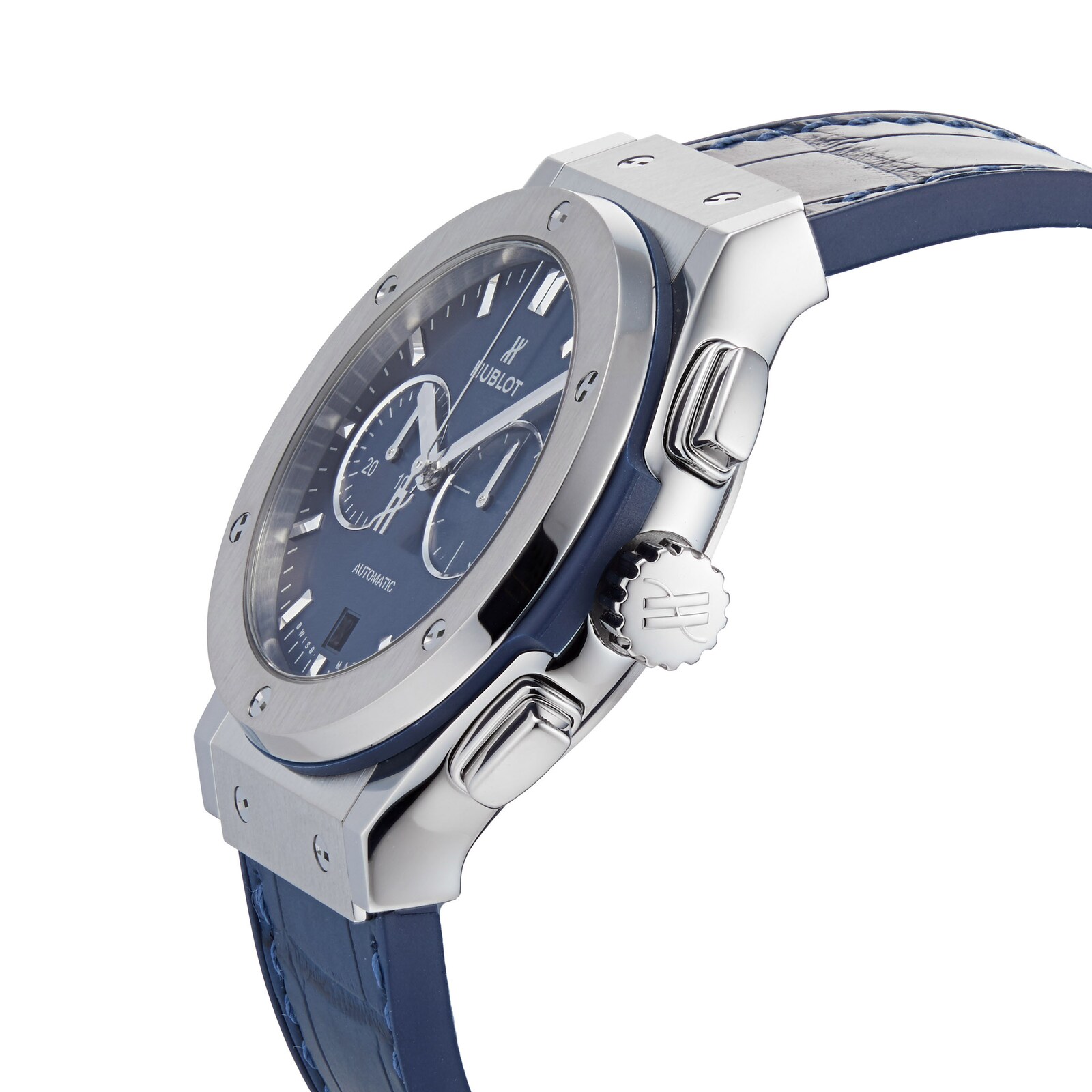 hublot classic fusion blue chronograph