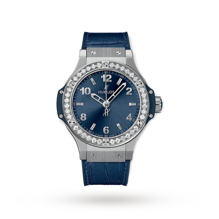 Hublot Big Bang Steel Blue Diamonds 38mm