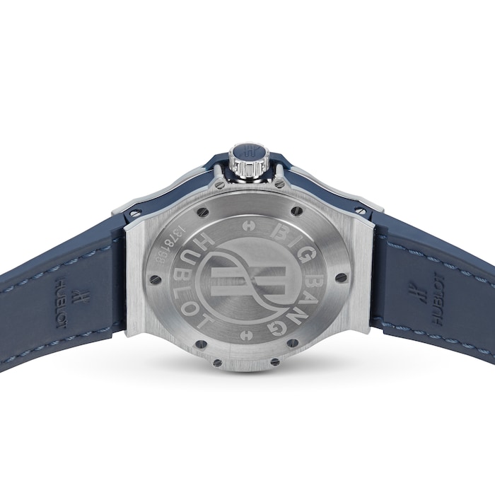 Hublot Big Bang Steel Blue Diamonds 38mm