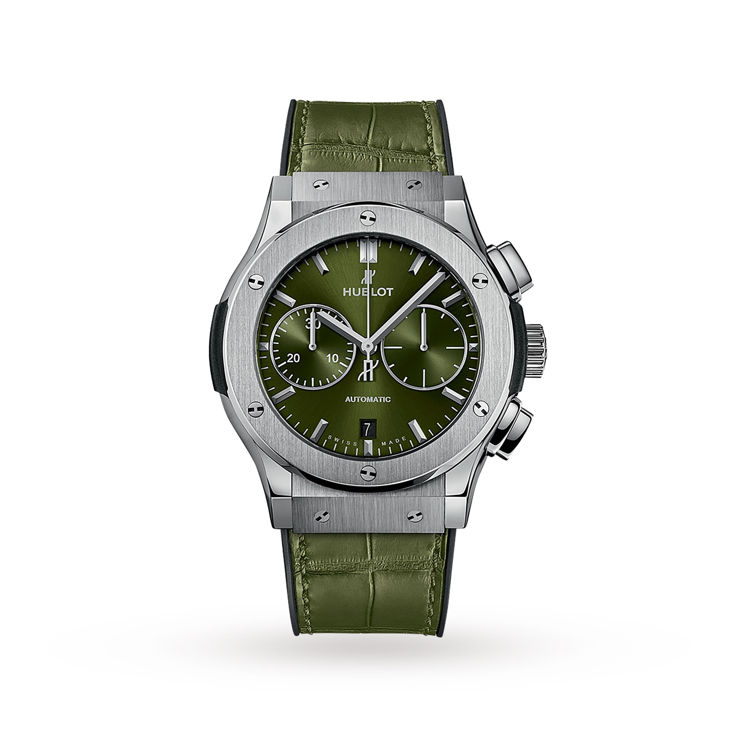 Click to view product details and reviews for Classic Fusion Chronograph Titanium Green 45mm.