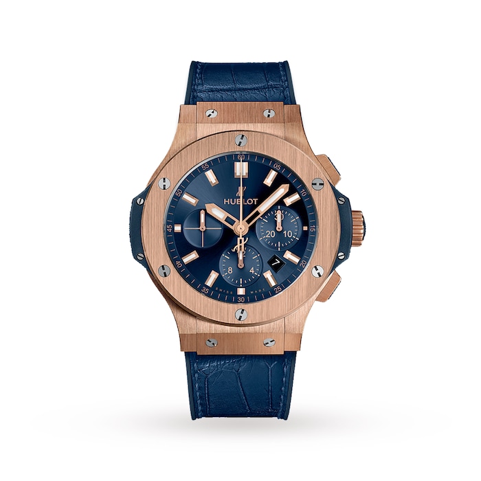 Hublot Big Bang Gold Blue Chronograph 44mm